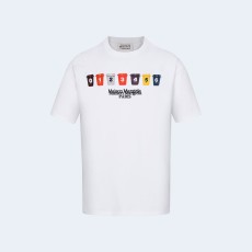 메종 마르지엘라 멀티로고 컵 화이트 티셔츠